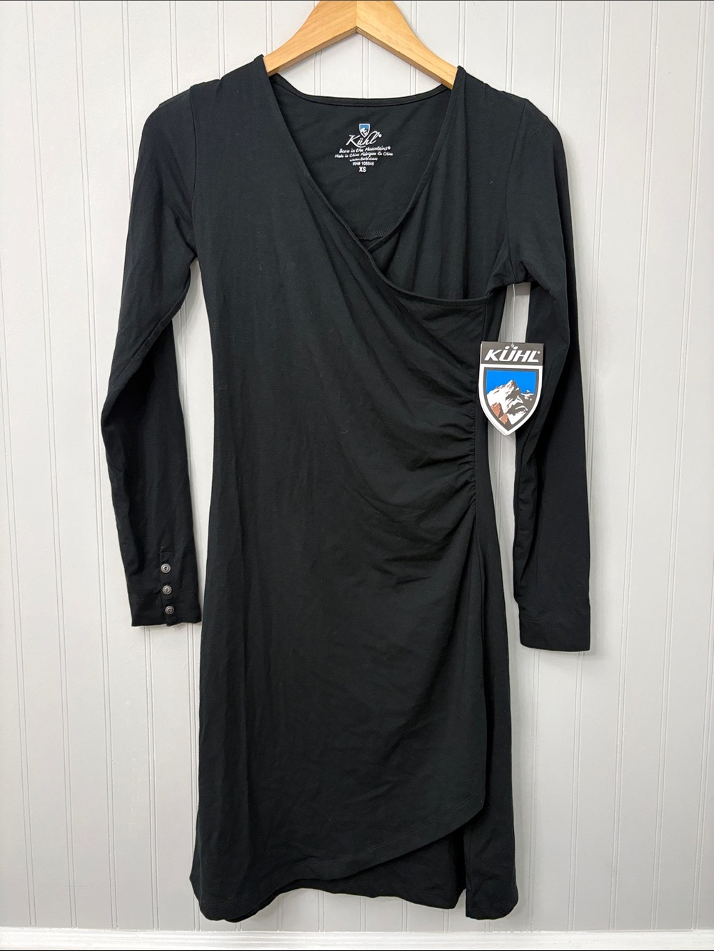Kuhl Vienna Long Sleeve Dress NWT Women Size XS Black